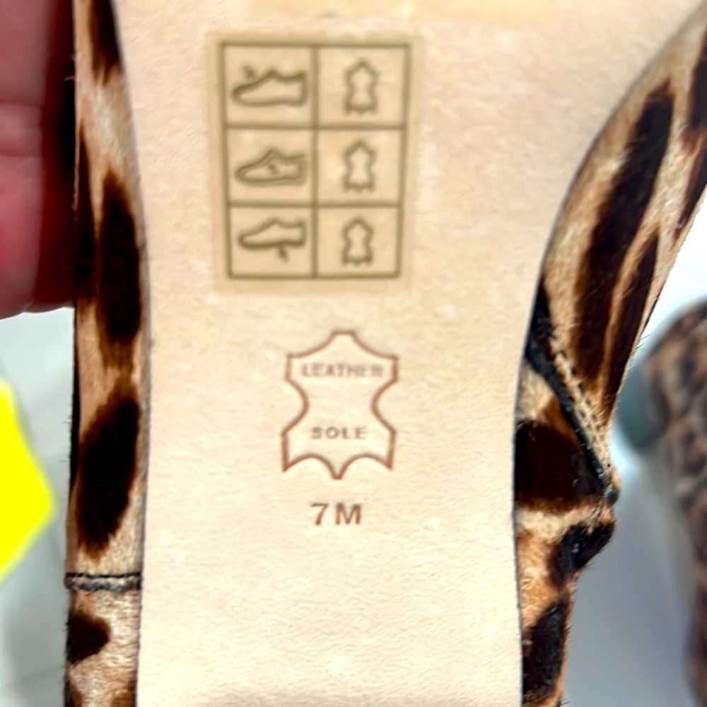 EUC Tory Burch cheetah cowhide booties size 7 - Picture 3 of 6